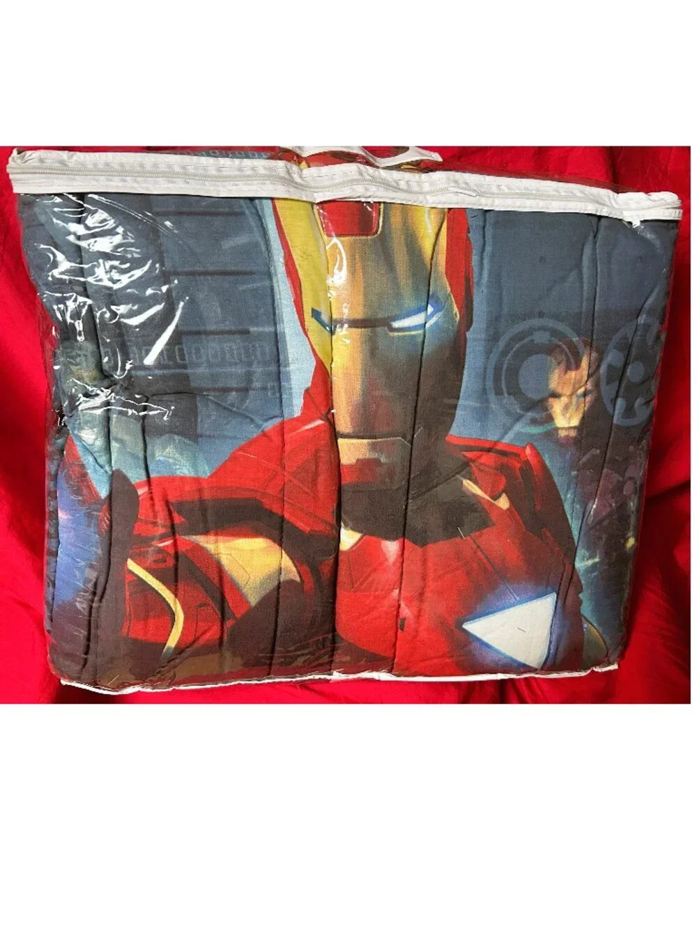 NEW~TWIN sz Comforter+Sheet Set~Marvel's Iron Man Superhero Avengers~COTTON RICH